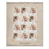 Personalized Milestone Baby Blanket From Newborn to One Year of Love in Photos